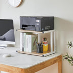 IBUYKE Under Desk Printer Stand, Mobile Home Desktop Organizer Shelf - Image 6