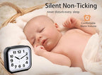 Tinload 5.5" Large No Ticking Analog Alarm Clock, Silent Readable - Image 2
