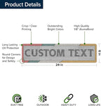 Custom Sign, Custom Street Sign, 11 Font Colors, 13 Font Styles, 4 Hole Options - Image 6