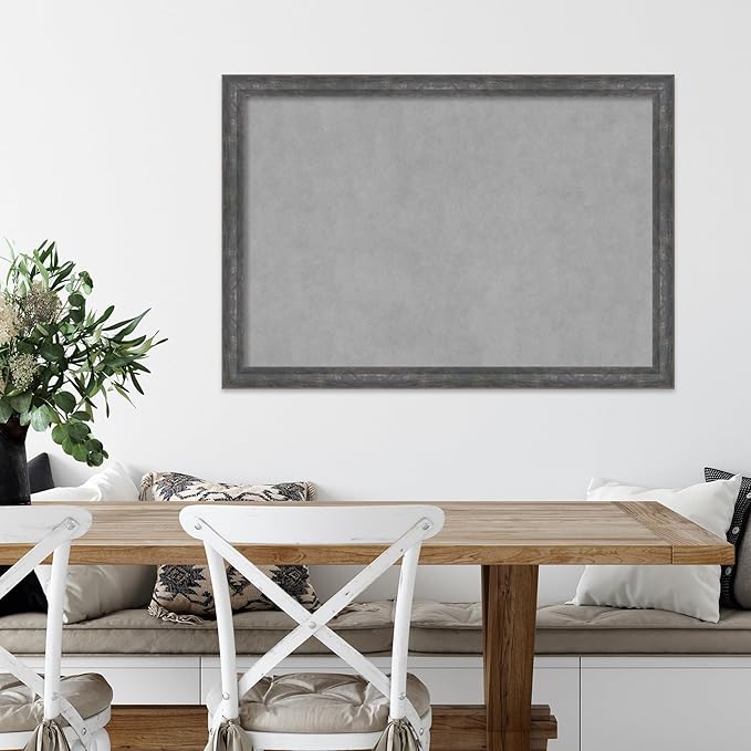 Amanti Art Grey Framed Magnetic Board 27x39 Large Vision Board - Image 5