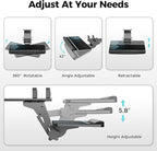 EUREKA ERGONOMIC Keyboard Tray Height Adjustable, Swivel Tilt Computer Keyboard - Image 4