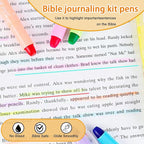 ZAYSWDNS 23 Pcs Bible Journaling Kit, No Bleed, set 6 GelHighlighters 8 - Image 5