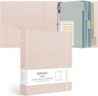 Ospelelf Vintage Hardcover 3 Ring 2 inch Leather Binder, Professional Binders by OspelelfOfficeSupplies