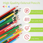 S & E TEACHER'S EDITION Colored Pencils 240Pcs, Coloring Pencils Set Drawing - Image 4