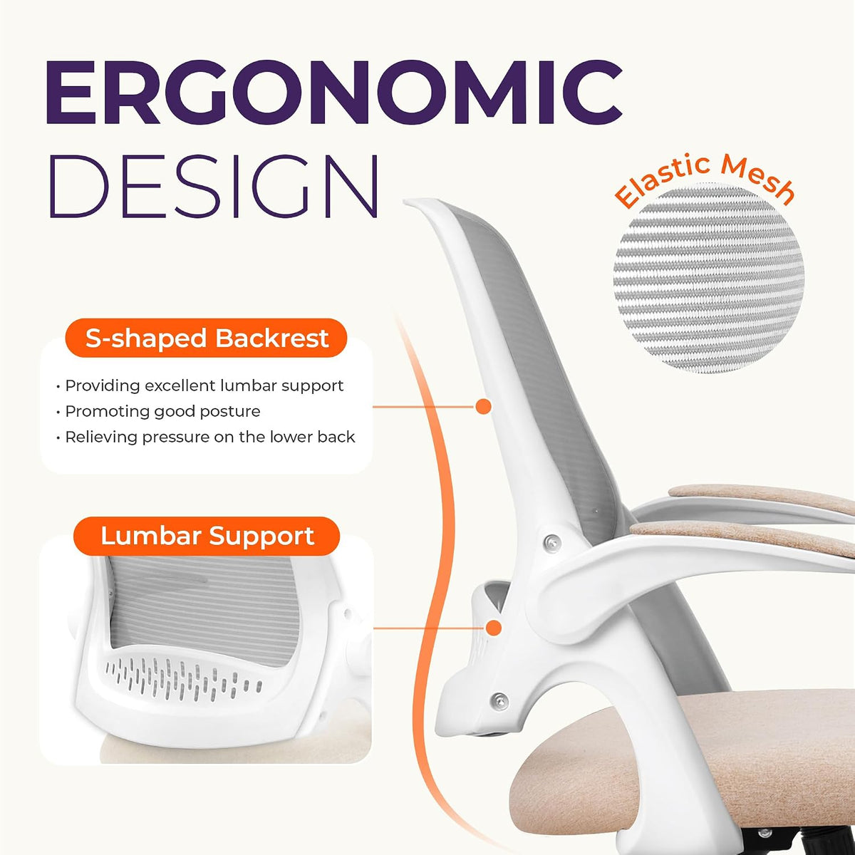 neo chair office desk chair, ergonomic mesh with, close-up detail