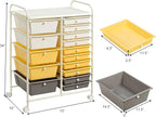 DORTALA 15-Drawer Rolling Storage Cart - Image 3