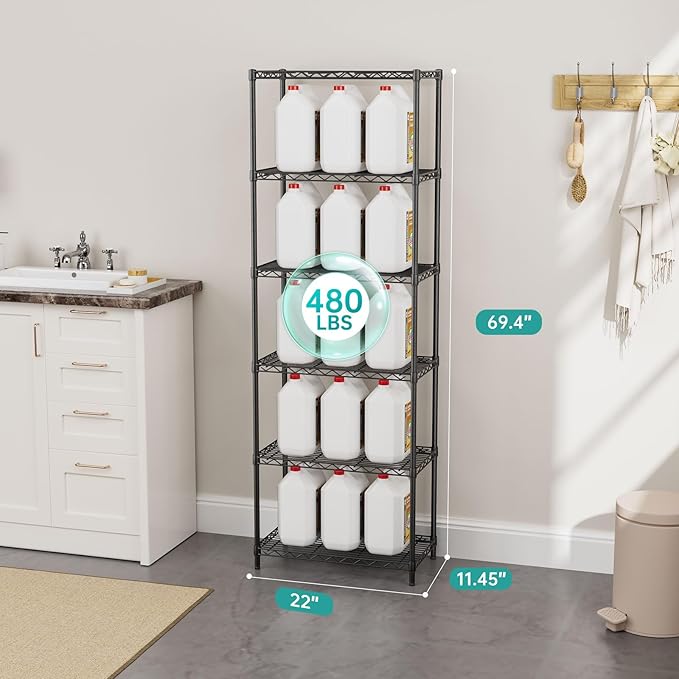 SINGAYE Shelf Closet Wire Shelving：Adjustable Metal Unit - Image 3