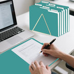 File Folder, HERKKA 30 Pack 1/3 Cut Tab File Folders, File Folders Great - Image 6