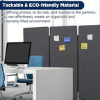 Sound Proof Dividers w/Wheels, Portable Office Wall Divider - Image 5