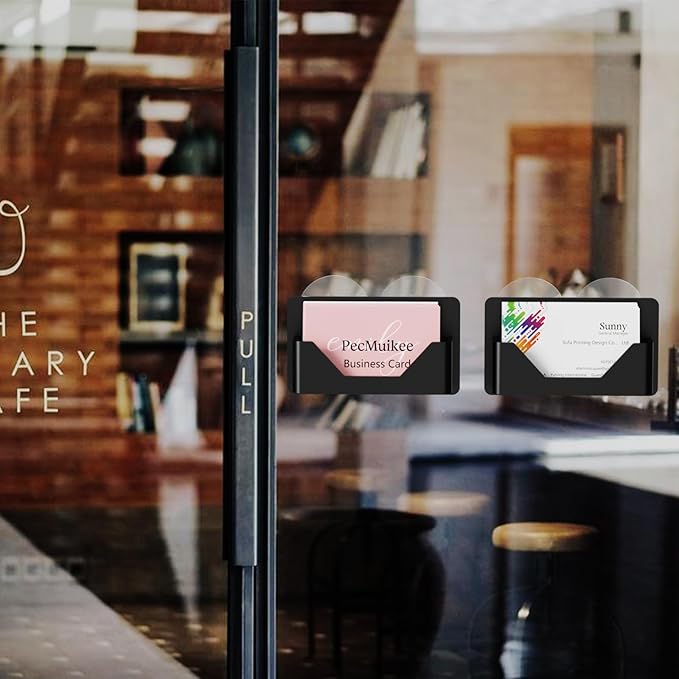 PecMuikee Window Mount Business Card Holder - Image 3