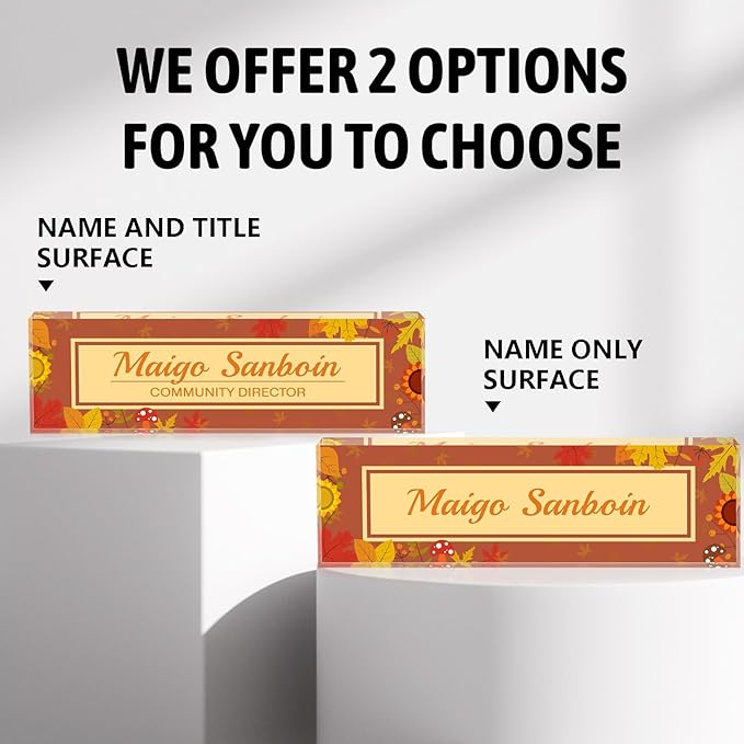 Personalized Name Plate for Desk Custom Acrylic Desk Name Plate Custom Employee - Image 6