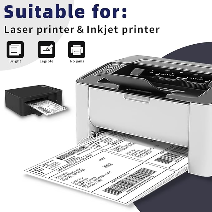POLYSELLS Self Adhesive Address Shipping Labels - Image 4
