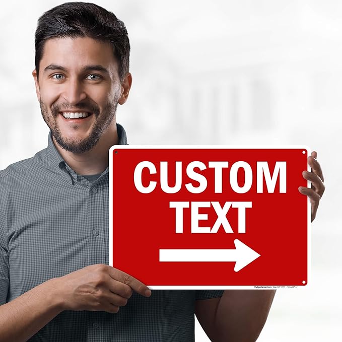 Custom Arrow, Custom Directional Sign, Right Arrow, 10x14 Inches, Rust Free - Image 2