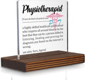 Physiotherapist Appreciation Gift Desk Sign, Funny Physical Therapy Office Decor by Pariveca