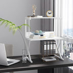 aboxoo Printer Stand for Desk, Desktop Printer Shelf Large 3-Tier Multi-Purpose - Image 8