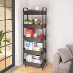 Calmootey 5-Tier Rolling Utility Cart - Image 4