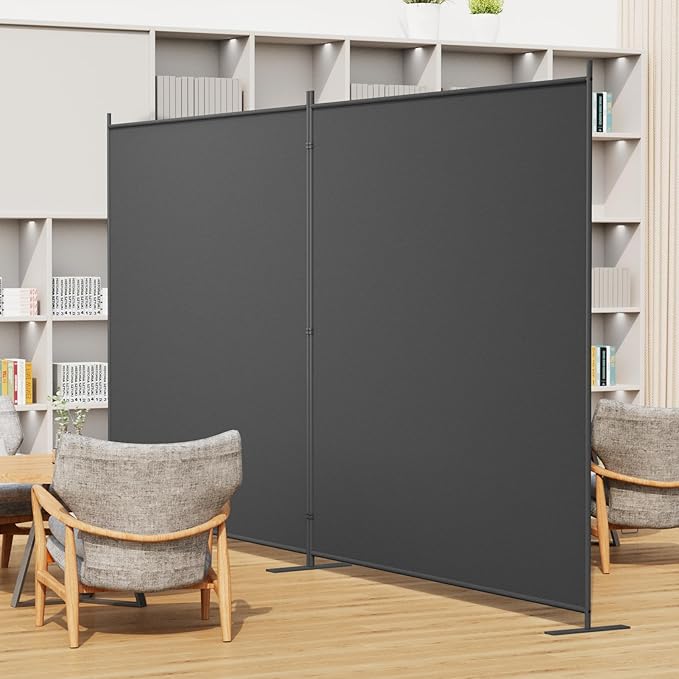 Helios&Hestia 2-Panel 6 ft Tall Indoor Folding Room Divider, Portable Privacy - Image 4