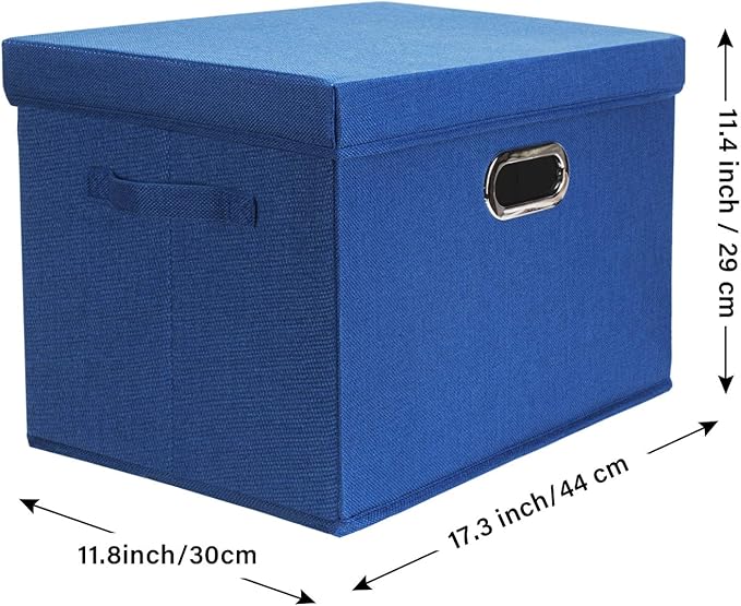 TYEERS Large Storage Bins with Lids, Collapsible, Fabric Storage Boxes - Image 2