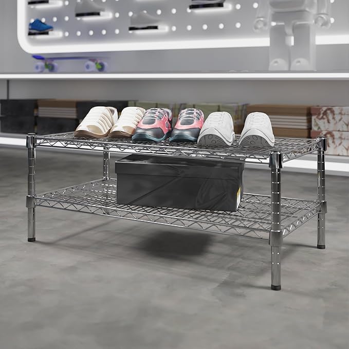 Regal Altair 18" Deep x 36" Wide x 14" Height Wire Shelving Kit | 2-Tier | NSF - Image 2