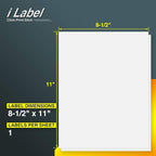 8.5" x 11" Full Sheet Label Sticker Paper - Image 2