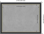 Amanti Art Black Framed Magnetic Board 21x27 Medium Vision Board - Image 4