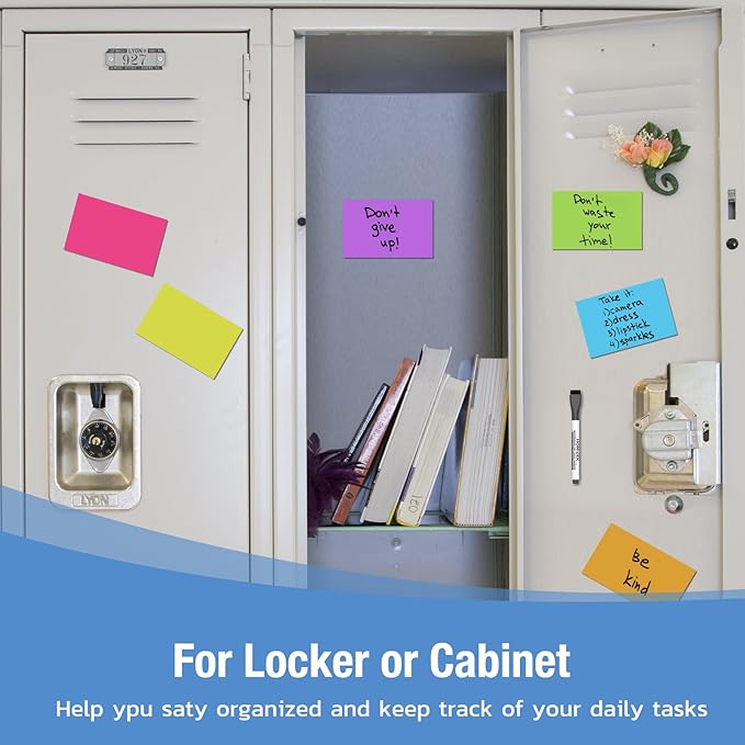 HOMiDEK Reusable Magnetic Sticky Notes, Dry Erase Magnets Magnetic Labels - Image 5
