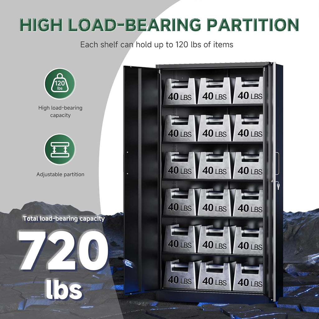 letaya metal storage cabinets with lock doors,tall locker, view 10