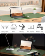 YSAGi Leather Desk Protector, Office Mat, Large Mouse Mat, Non-Slip PU Leather - Image 6