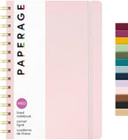 PAPERAGE Lined Spiral Journal Notebook, 160 Pages, Hardcover Journal by PAPERAGE