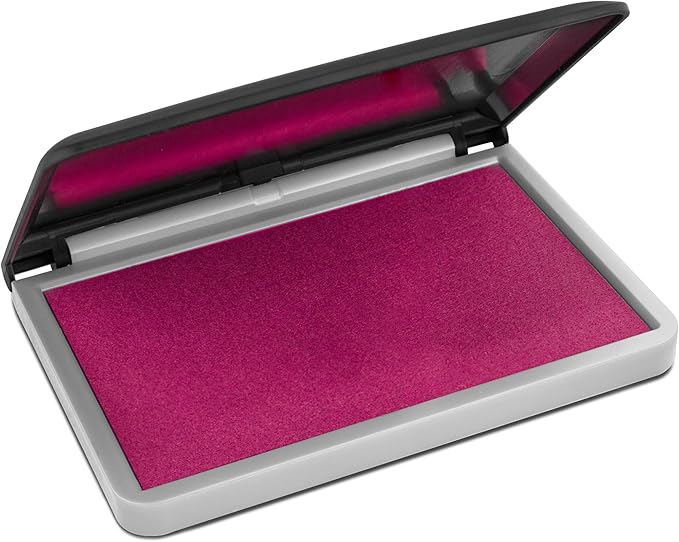 MaxMark Large Premium Magenta Purple Ink Stamp Pad -2-3/4" by 4-1/4" by Maxmark