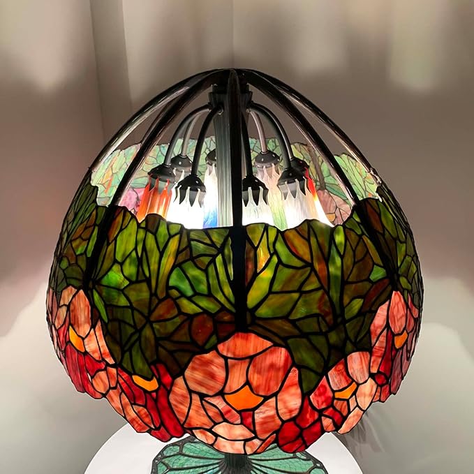 Bieye LS02 Lily Flower Blown Glass Lampshade - Image 9