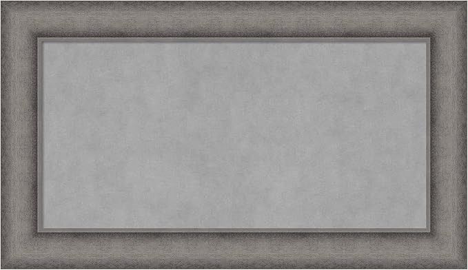 Amanti Art Grey Framed Magnetic Board 16x28 Small Vision Board by AmantiArt