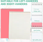 Maitys 6 Pcs Legal Pad Steno Spiral Notebook 8.5" x 11" Top Bound Spiral Pads - Image 3