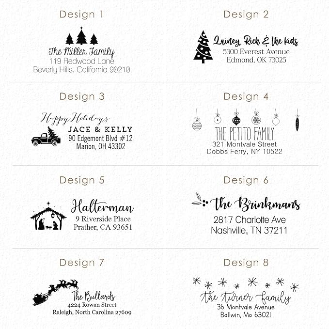 Address Stamp - Custom Stamps for Mailing I Create Personalized Name and Return - Image 2