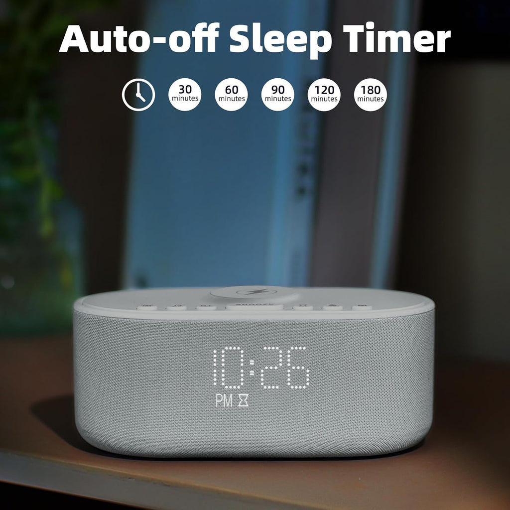 odokee sound machine alarm clock with wireless charging, view 9