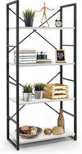 CAPHAUS 4 Tier Bookshelf, 24 Inch Width Free Standing Shelf, Bookcase Shelf by CAPHAUS