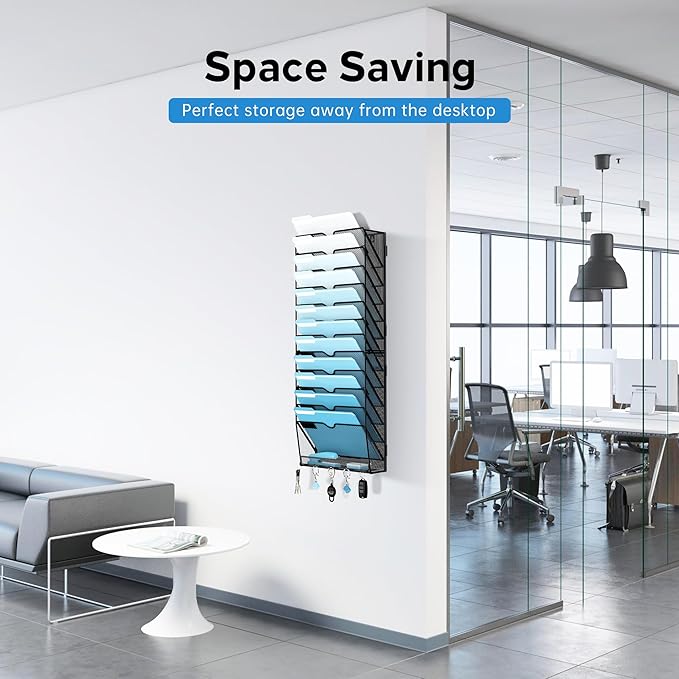 SUPEASY 13-Tier Wall File Holder Organizer - Image 6