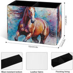 Famame Watercolor Horse Colorful Animal Pencil Holder - Image 3