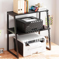 Arbuxzuy Printer Stand, Desktop Printer Shelf, 3 Tier Desk Shelf by Arbuxzuy