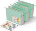 Extra Capacity Hanging File Folders, 3.15" Reinforced Wheat Straw Expanding by EcoStash