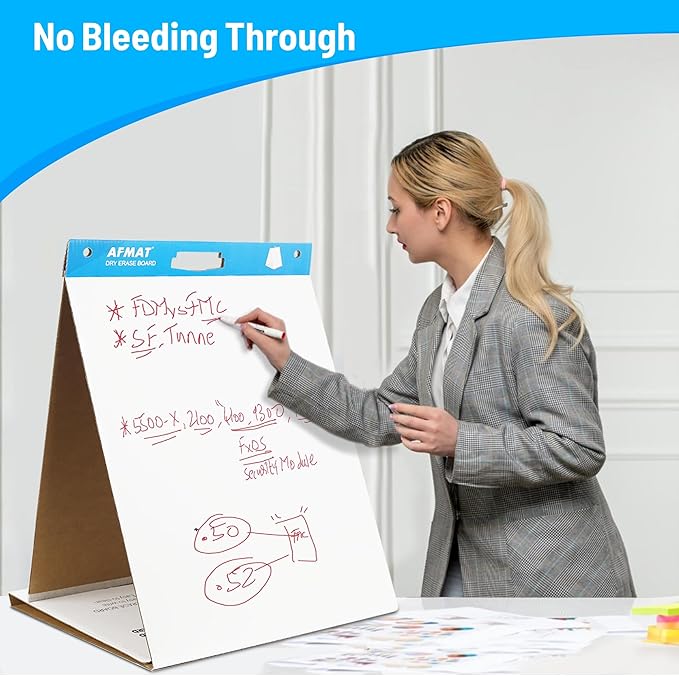 4-Pack Tabletop Sticky Easel Pad and Dry Erase Board 2 in 1, 20 x 23 inches - Image 4