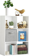 Whitmor 6 Cube Bookcase, 3 Tier Stackable MDF Bookself, Open Storage Display by Whitmor