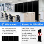 Upgrade Version Room Partition and Divider, Freestanding Rolling Dividers - Image 3