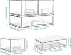 Vtopmart Stackable Storage Drawers Set of 3, Beauty Supplies, Pantry - Image 3