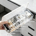 Cord Organizer Box with Lid, 7 Compartment Cable Management with 7 Wire Ties - Image 8
