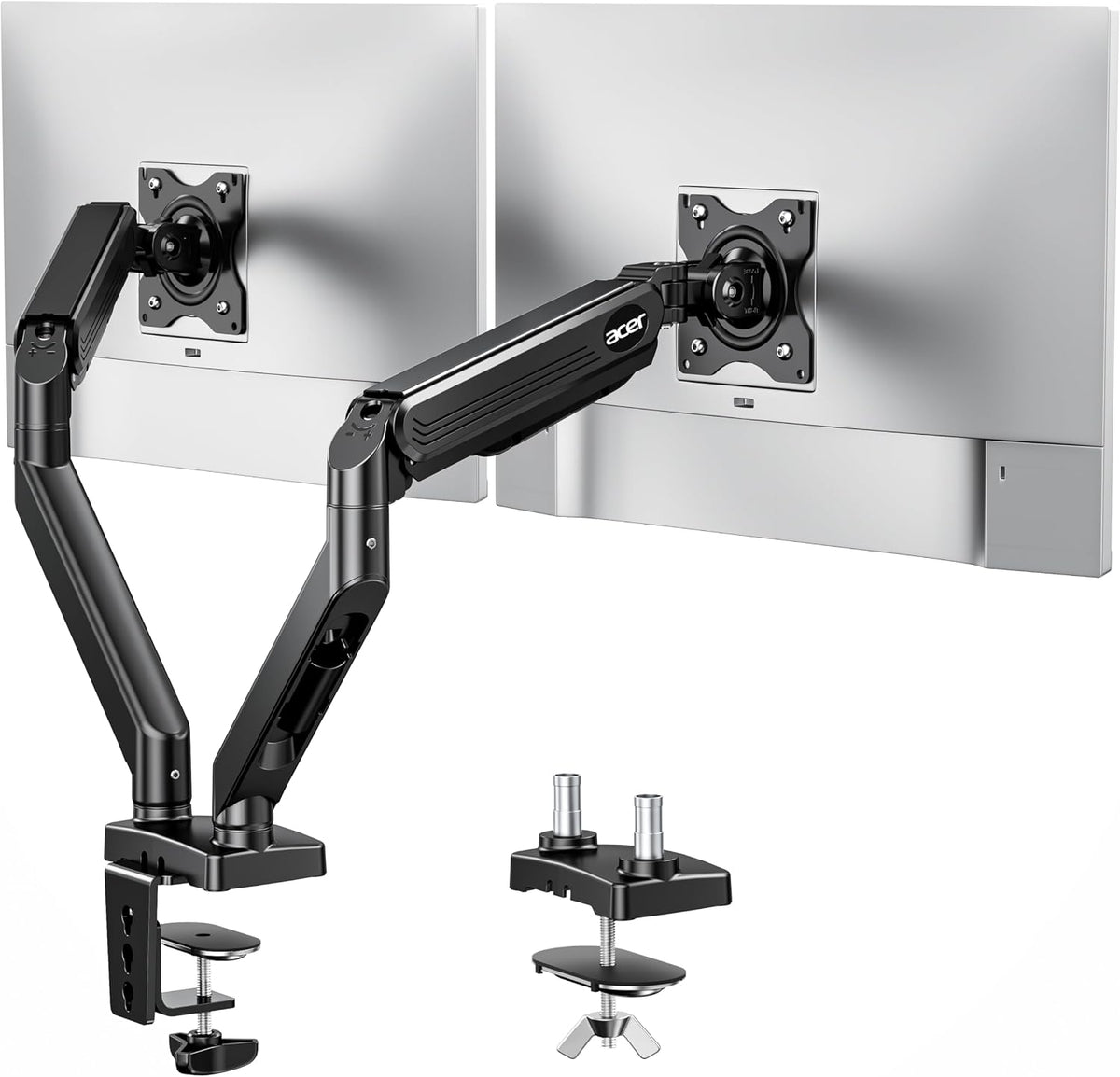 acer dual monitor arm, gas spring vesa mount, main product view