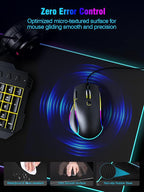 Mouse Pad with Magnetic Wireless Charging, Large Desk Pad Protector, RGB Black - Image 6