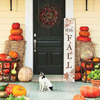 Hello Fall Porch Sign 47" Thanksgiving Day Wooden Door Sign Large Autumn - Image 2