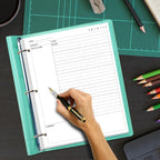 A4 Cornell Notes Filler Paper - 3 Hole Cornell Notes Loose Leaf Paper, 50Sheets / 100Pages, 100gsm, White, 8.5'' x 11''