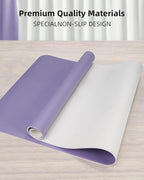 Leather Desk Pad Protector, Office Desk Mat, Non-Slip PU Leather Desk Blotter - Image 2